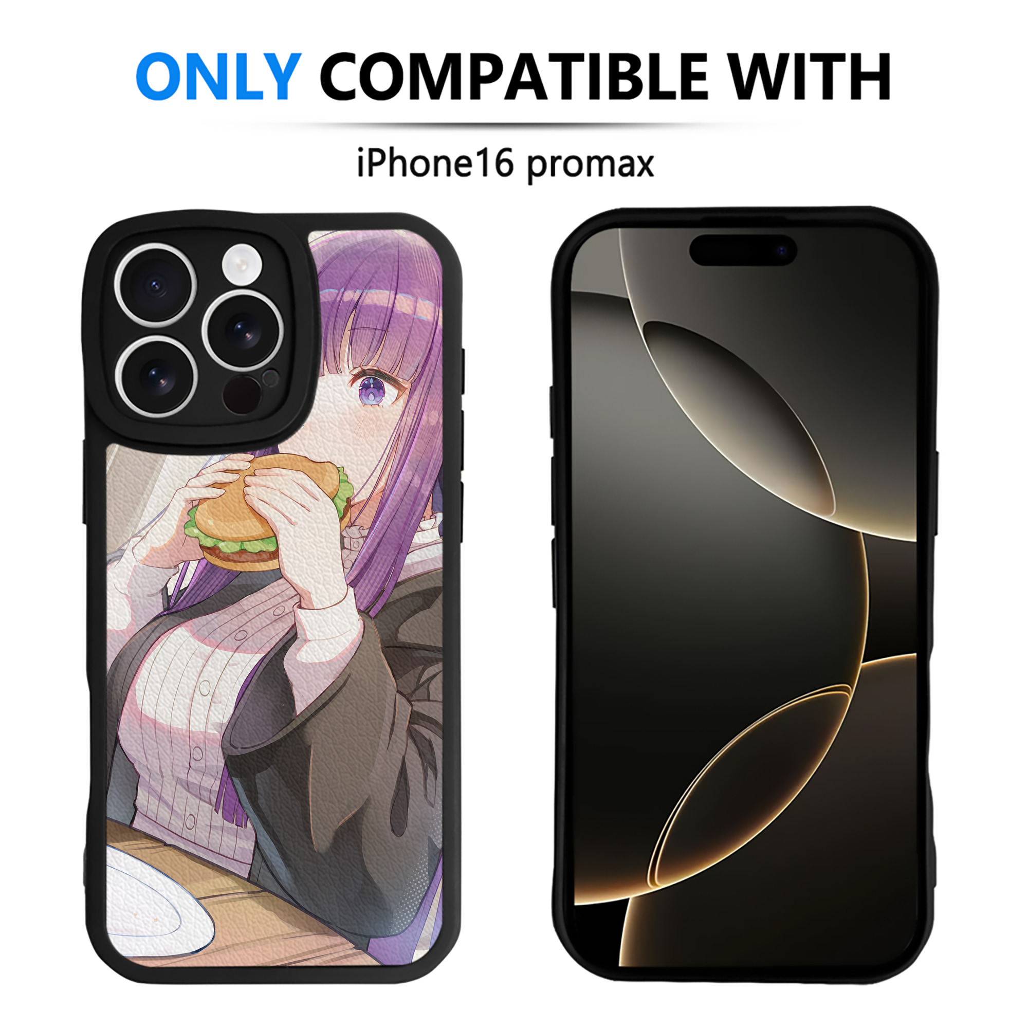 （画像用） 葬送のフリーレン Frieren 【iPhone 16シリーズ対応】シリコンスマホケース（レザー調） 材質：シリコン